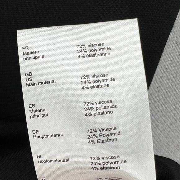 MAJE Off the Shoulder Bodysuit Womens 1 Small Black Double V-neck Short Sleeve - Picture 9 of 15